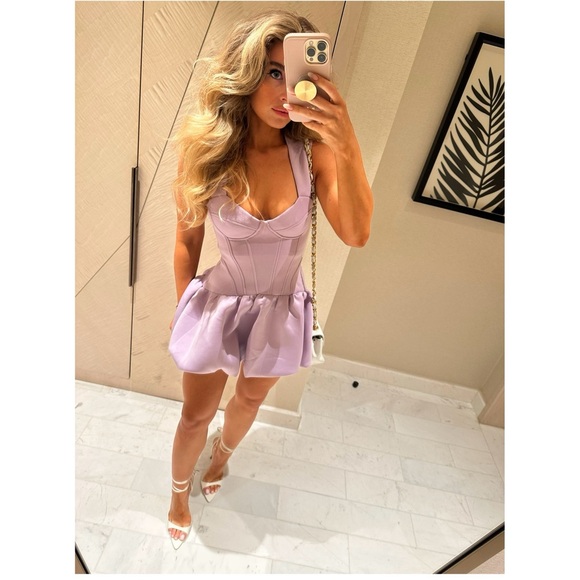 ASOS Lilac Mini Dress - Picture 2 of 7